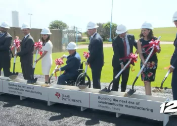 Texas Instruments breaks ground on new $30 billion manufacturing plant (Credit KXII)