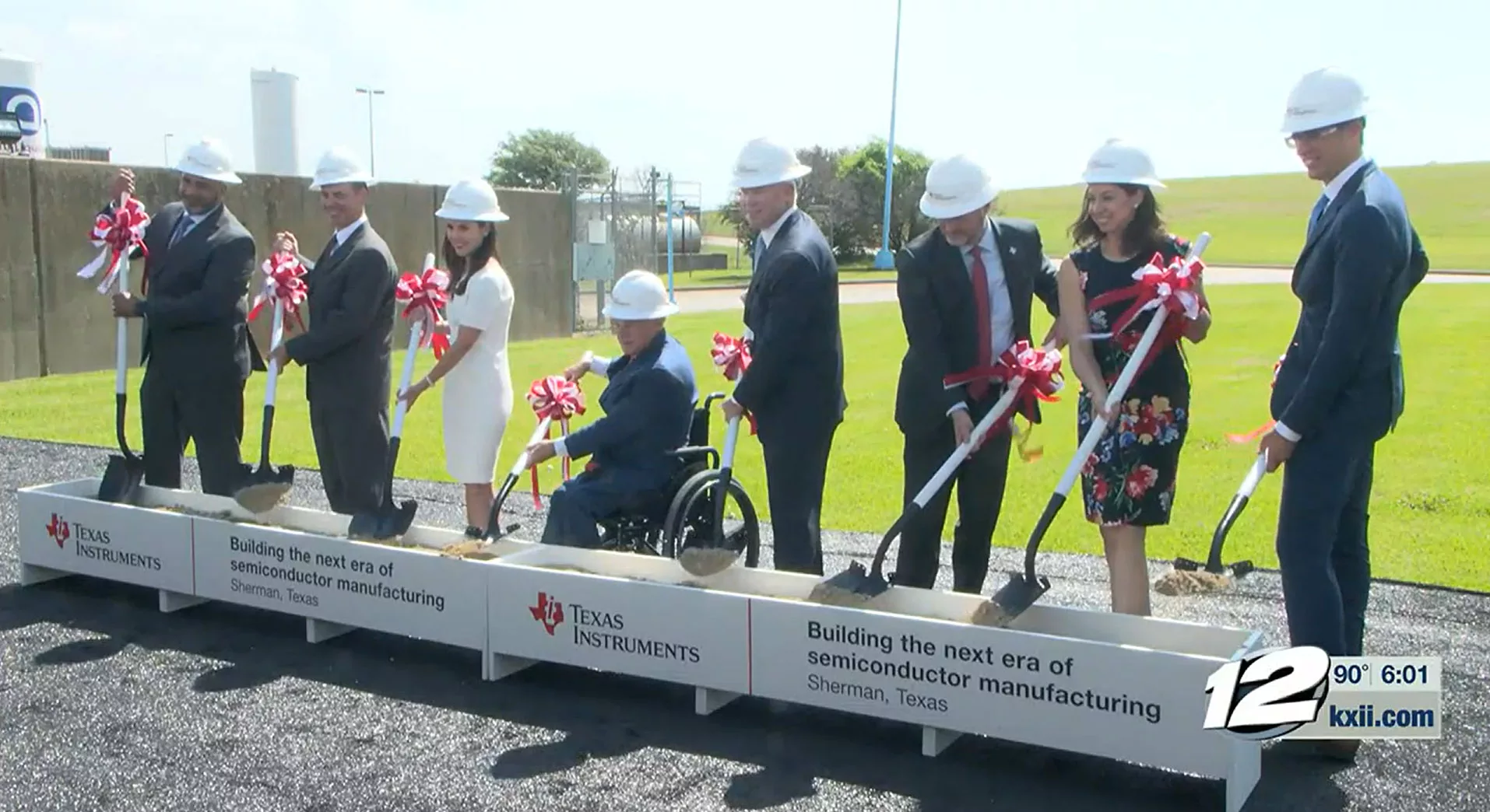 Texas Instruments breaks ground on new $30 billion manufacturing plant (Credit KXII)
